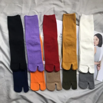 Simple Elegance Split Toe Socks - Image 4