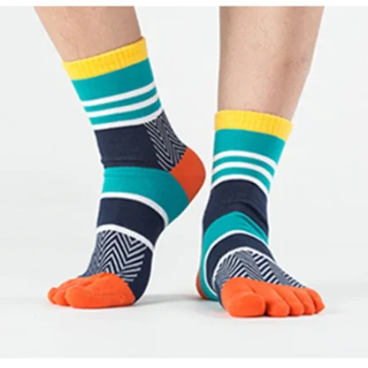 Striped Five Toe Socks - Image 2