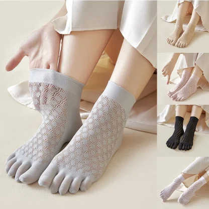 Comfort Sheer Five-Toe Socks - Image 3