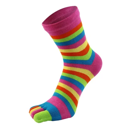 Funky Striped Toe-Pop Socks - Image 6