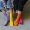 Vibrant Color Two-Toed Socks - Image 2