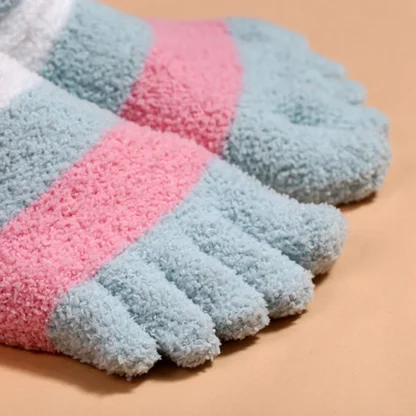 Colorful Stripe Toe Socks - Image 6