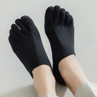 Breathable Solid Color Toe Socks