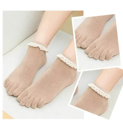 Sweet Lace Socks with Toes - Image 2