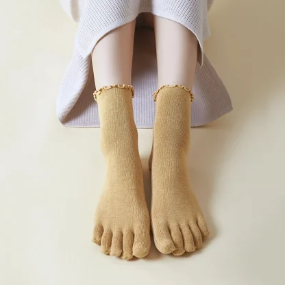 Colorful Loose Socks with Toes - Image 4