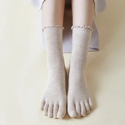 Colorful Loose Socks with Toes - Image 5