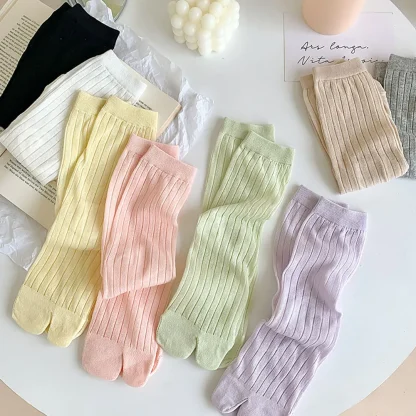 Candy Color Two Finger Socks - Image 6