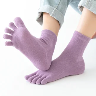 Middle Tube Five Toe Socks