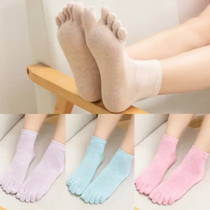Sweet Color Five Toes Socks - Image 2