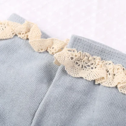 Lace Edge Ankle Socks with Toes - Image 3