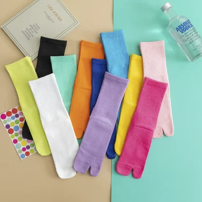 Long Tube Two-Toe Socks - Image 2